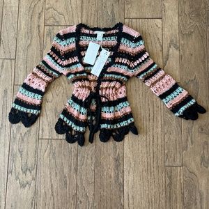 Nanette Lepore Crochet Cardigan Sweater New with Tags Small